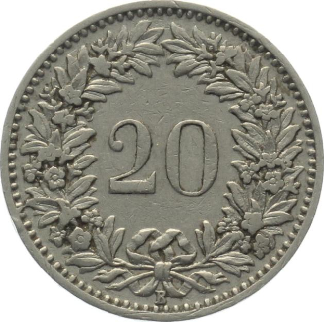 20 Rappen 1907 B